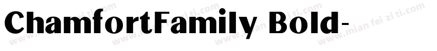 ChamfortFamily Bold字体转换